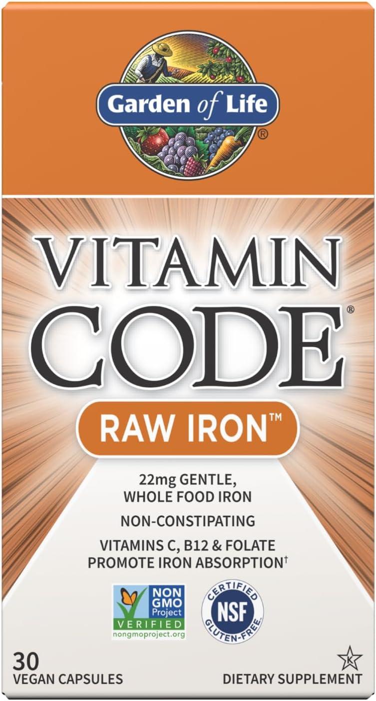 image:imageGarden of Life Womens Bundle Organics Once Daily Multivitamin Vitamin Code Raw Iron 22mg Organic Ashwagandha with Probiotics amp Ginger for Energy Stress Mood Support Vegan Tablets amp CapsulesWomens Bundle