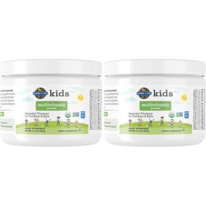 Garden of Life Kids Multivitamin Powder, Daily Vitamins and Minerals for Toddlers & Kids – Organic Toddler Multi Powder With 15 Vitamin C, D3, Zinc for Healthy Growth – Gluten Free – 30 Day Supply(2.11 Ounce (Pack of 2))