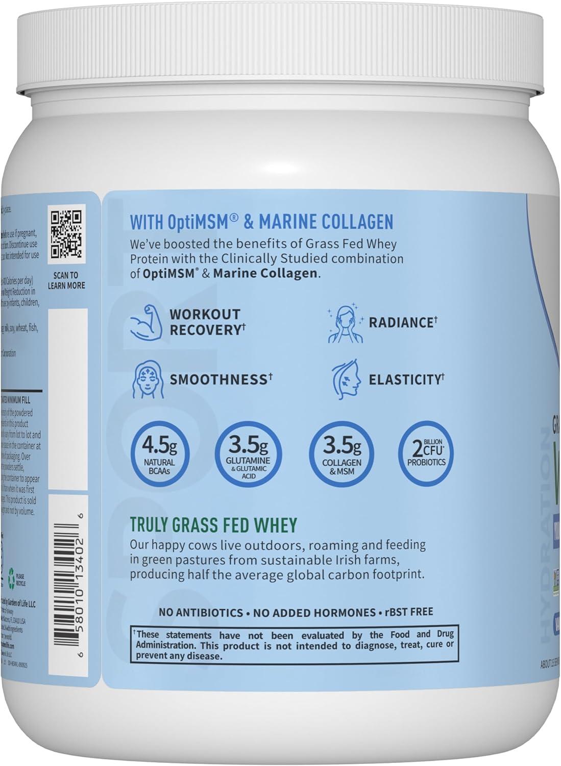 image:imageGarden of Life SPORT Whey Protein Powder Vanilla Flavor 20g Plus Marine Collagen Peptides amp MSM for Women and Men Optimum Amino Energy Younger Healthier Looking Skin Grass Fed About 15 Servings