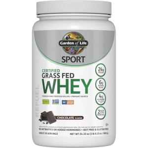 Garden of Life Sport Grass Fed Whey Protein Powder – 24g Whey Protein Isolate for Women & Men with Probiotics & Glutamine, Non-GMO, Gluten-Free, Cold-Processed, Vanilla Flavor, 20 Servings(Chocolate)