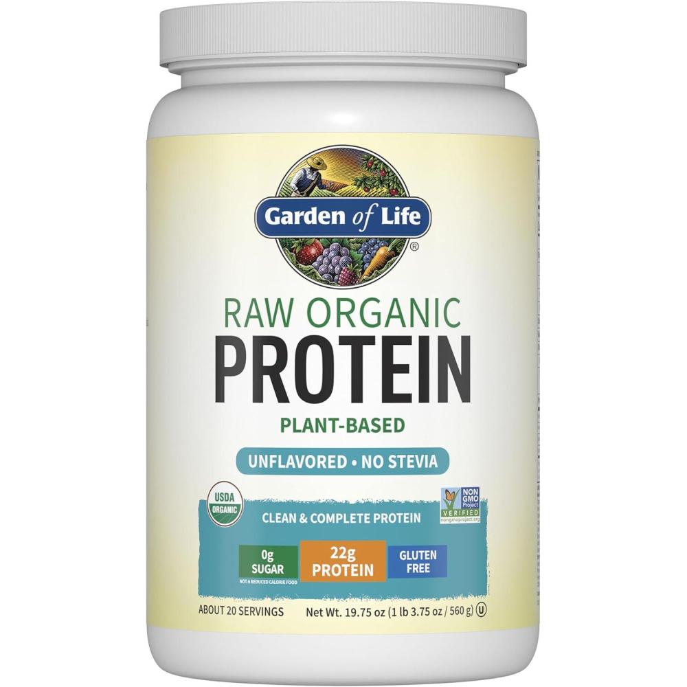 image:imageGarden of Life Organic Vegan Protein Powder Plant Based amp BCAAs Organic Protein Powder with Probiotics amp Enzymes NonGMO GlutenFree Lactose Free 12 LB