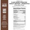 Garden of Life Plant-Based Sprouted Barley Protein, Vanilla Caramel with 21g Protein, 0g Sugar & Clean Ingredients, Upcycled Barley, Probiotics, Non-GMO, use in Shakes, Smoothies & Baking, 20 Servings(Chocolate)