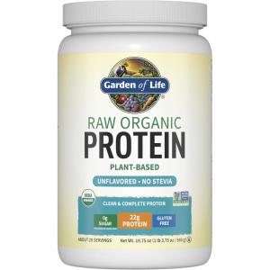 Garden of Life Organic Vegan Protein Powder, Plant Based & BCAAs, Organic Protein Powder with Probiotics & Enzymes, Non-GMO, Gluten-Free Lactose Free 1.2 LB