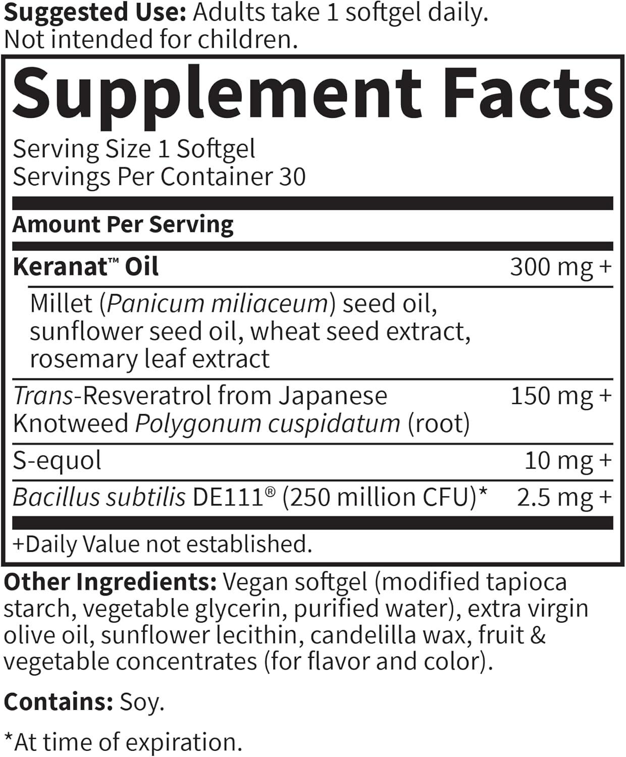 image:imageGarden of Life Herbals Menopause Supplement with Sequol amp TransResveratrol for MultiSymptom Relief Keranat for Thicker Fuller Hair Growth NonGMO GlutenFree Vegan Berry Flavor 30 Servings