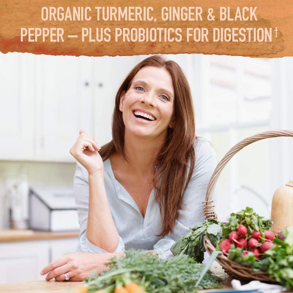 image:imageGarden of Life Organics Turmeric Booster Inflammatory Response Powder 30 Servings 50mg Curcumin 95 Curcuminoids amp Probiotics Organic NonGMO Vegan amp Gluten Free Herbal Supplements