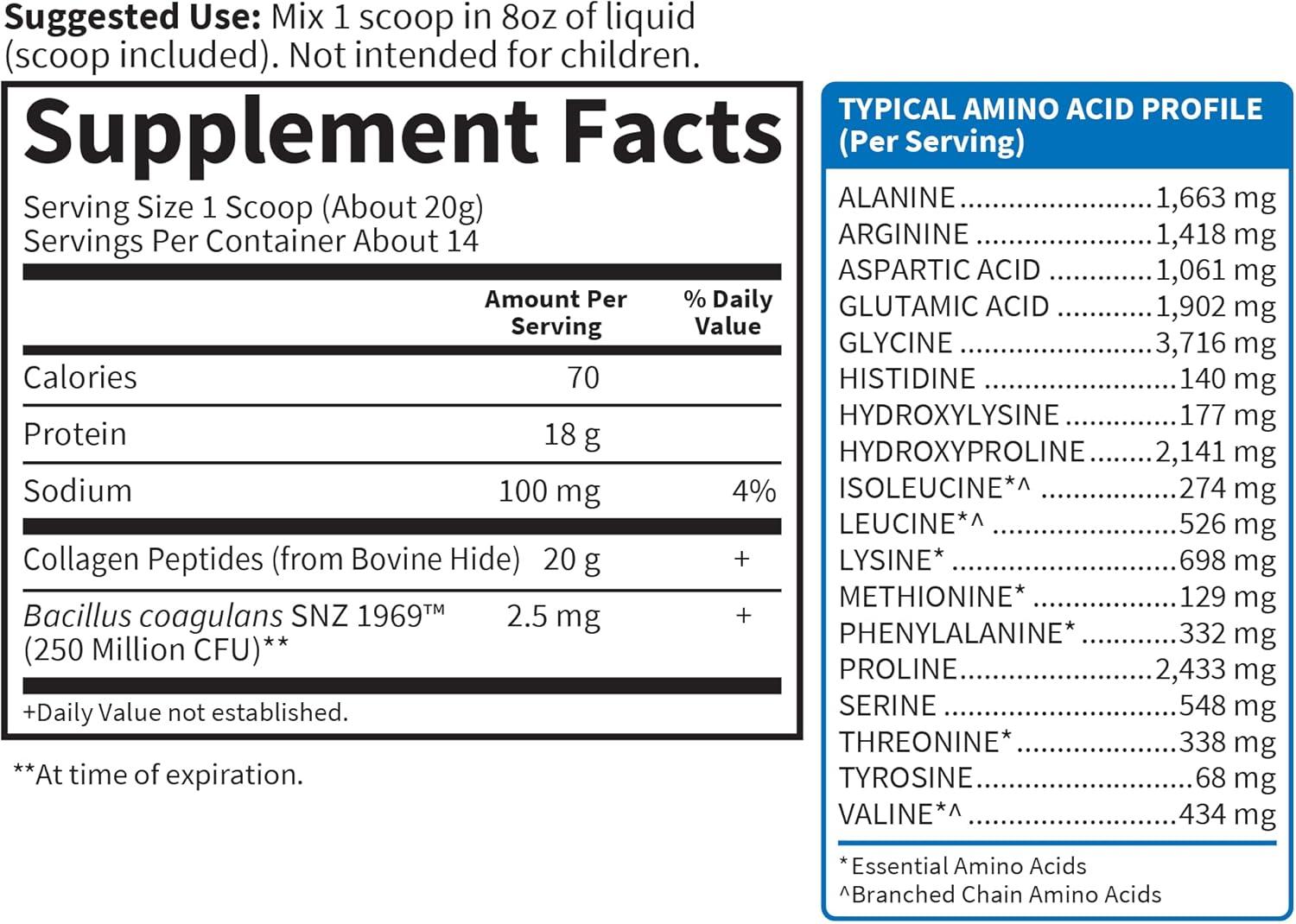 image:imageGarden of Life Grass Fed Collagen Peptides Powder Unflavored Collagen Powder for Women Men Hair Skin Nails Joints Hydrolyzed Collagen Protein Supplements Collagen for Women amp Men 14 Servings