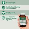 Garden of Life Vitamin K2 and K1, Vitamin Code Vegan K Complex Vitamin for Bone Strength and Heart Health, Omega Rich Flax Seed Oil, Trace Minerals, Probiotics, 60 Day Supply(60 Count (Pack of 1))