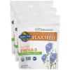 Garden of Life 100% Organic Ground Flax Seed, Cold Milled Premium Golden Flaxseed Meal for Women and Men, 2g Omega 3, Lignans, 3g Fiber, 3g Protein, One Ingredient, Preservative Free, 28 Servings(14 Ounce (Pack of 3))