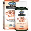 Garden of Life Dr. Formulated Vitamin D3 & Zinc Quercetin Once Daily Supplement – Immune Support & Breast Health, Non-GMO, Gluten-Free, 30 Small Tabs