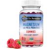 Garden of Life Magnesium Citrate Supplement Gummies with Prebiotics & Probiotics for Stress, Sleep & Recovery – Vegan, Gluten Free, Kosher, Non-GMO, No Added Sugars, Raspberry Flavor, 60 Count