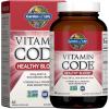 Garden of Life Vitamin Code Healthy Blood – Iron Supplement for Women, 60 Vegan Capsules, with Vitamins B, C, Trace Minerals, Fruit Veggies, Probiotics – for Energy and Anemia Support(Unflavored)