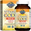 Garden of Life Vitamin D, Vitamin Code Raw D3, Vitamin D 2,000 IU, Raw Whole Food D3 Supplements with Chlorella, Fruit, Veggies & Probiotics for Bone & Immune Health, 60 Vegetarian Capsules(120 Count (Pack of 1))