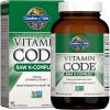 Garden of Life Vitamin K2 and K1, Vitamin Code Vegan K Complex Vitamin for Bone Strength and Heart Health, Omega Rich Flax Seed Oil, Trace Minerals, Probiotics, 60 Day Supply(60 Count (Pack of 1))