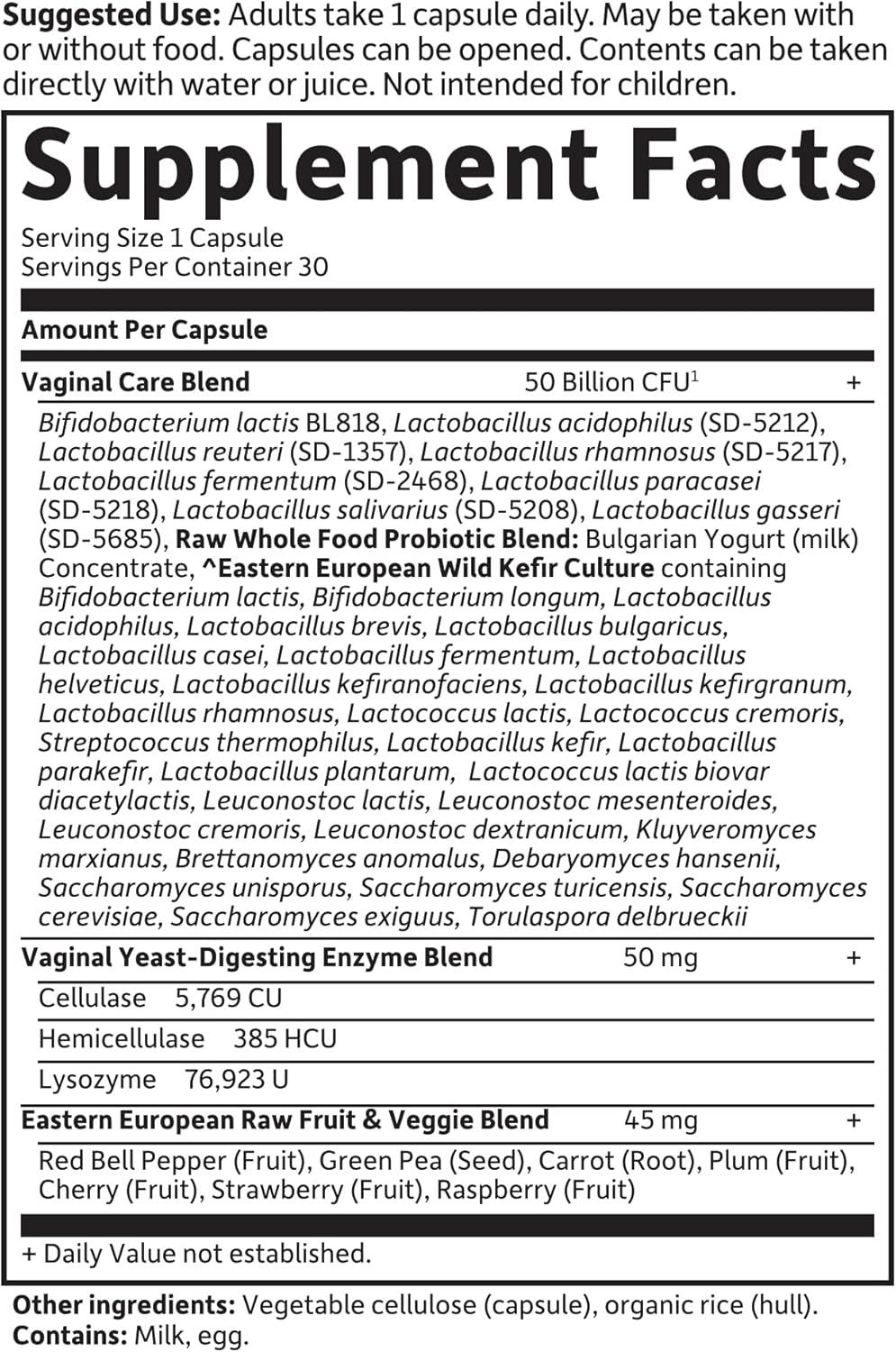 image:imageGarden of Life Raw Probiotics Vaginal Care 50 Billion CFU 38 Probiotic Strains Supports Vaginal amp Urinary Tract Health Shelf Stable 30 Vegetarian Capsules30 Count Pack of 6