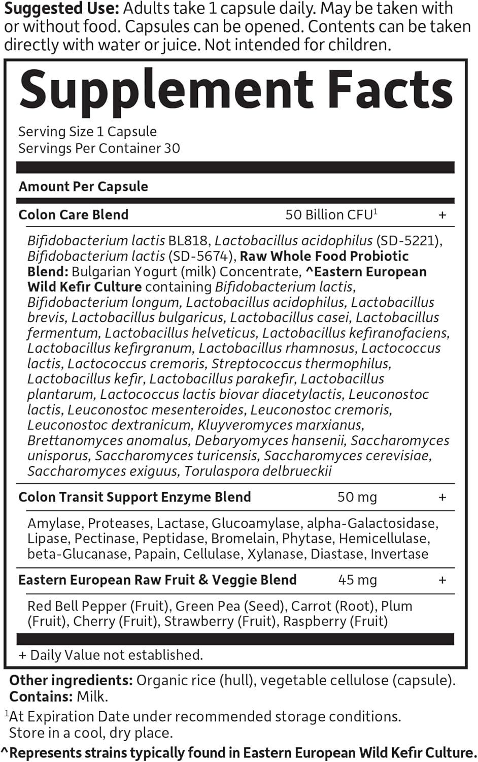 image:imageGarden of Life Probiotics for Women and Men Raw Probiotics Colon Care 50 Billion CFU and Enzymes Shelf Stable Once Daily Acidophilus Probiotic for Regularity and Immune Health Support 30 Capsules30 Count Pack of 6