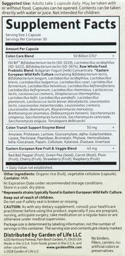 image:imageGarden of Life Probiotics for Women and Men Raw Probiotics Colon Care 50 Billion CFU and Enzymes Shelf Stable Once Daily Acidophilus Probiotic for Regularity and Immune Health Support 30 Capsules30 Count Pack of 6