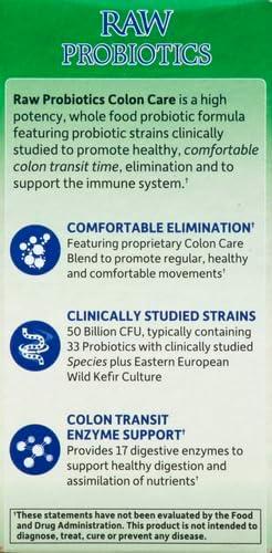 image:imageGarden of Life Probiotics for Women and Men Raw Probiotics Colon Care 50 Billion CFU and Enzymes Shelf Stable Once Daily Acidophilus Probiotic for Regularity and Immune Health Support 30 Capsules30 Count Pack of 6