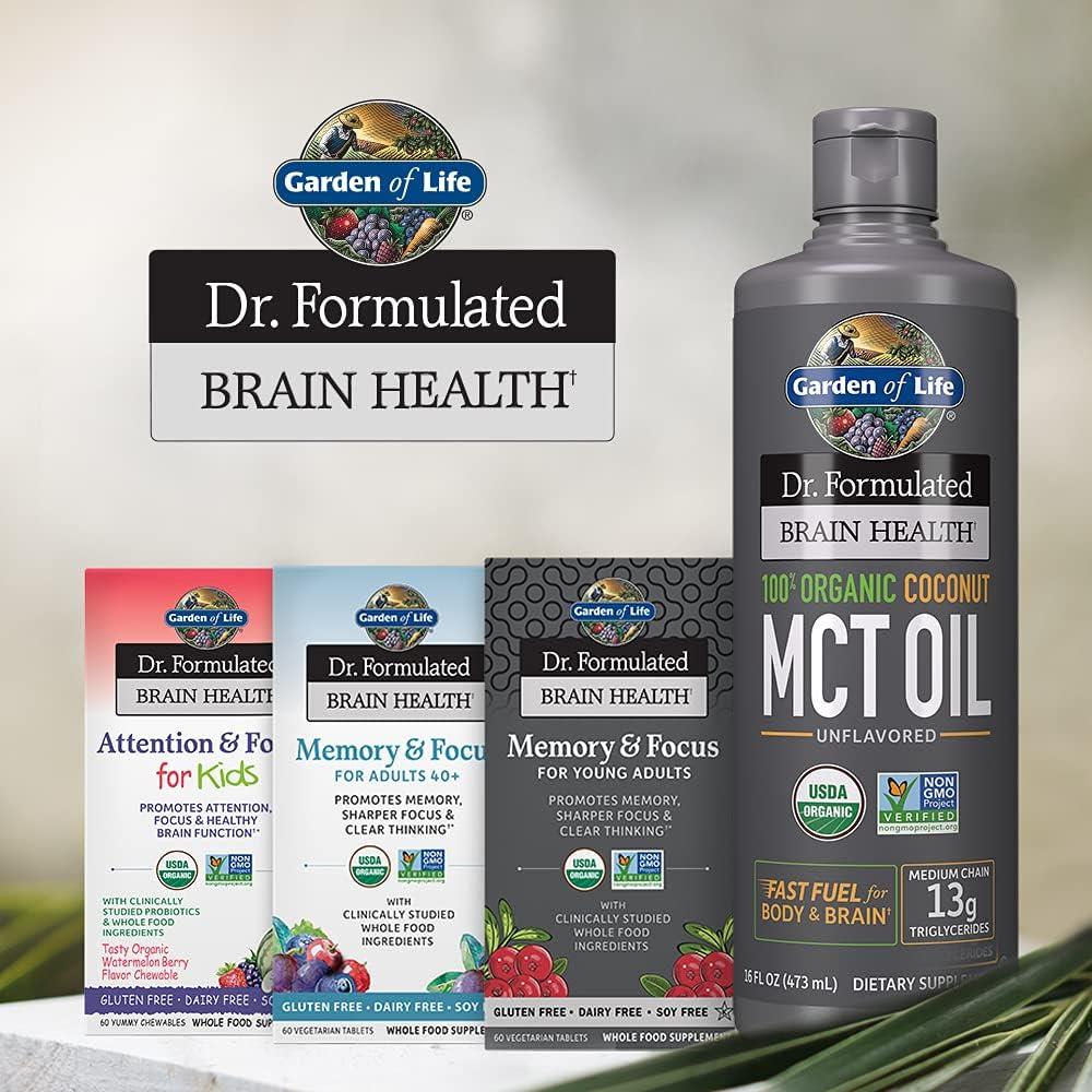 image:imageGarden of Life Dr Formulated Organic Brain Health Memory amp Focus for Adults 40 60 Tablets