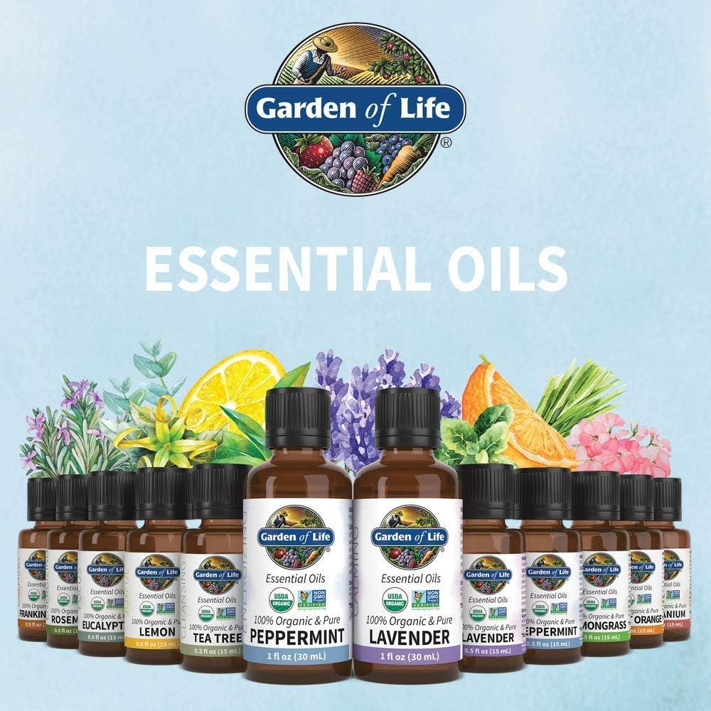 image:imageGarden of Life Essential Oil Lemon 05 fl oz 15 mL 100 USDA Organic amp Pure Clean Undiluted amp NonGMO for Diffuser Aromatherapy Meditation Joyful Aromatic Calming Refreshing