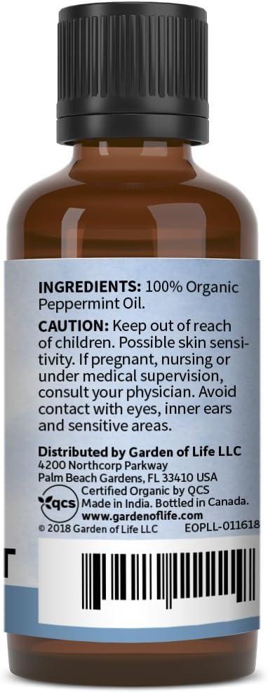 image:imageGarden of Life Essential Oil Peppermint 05 fl oz 15 mL 100 USDA Organic amp Pure Undiluted amp NonGMO for Diffuser Aromatherapy Meditation Energizing Invigorating Refreshing UpliftingPeppermint
