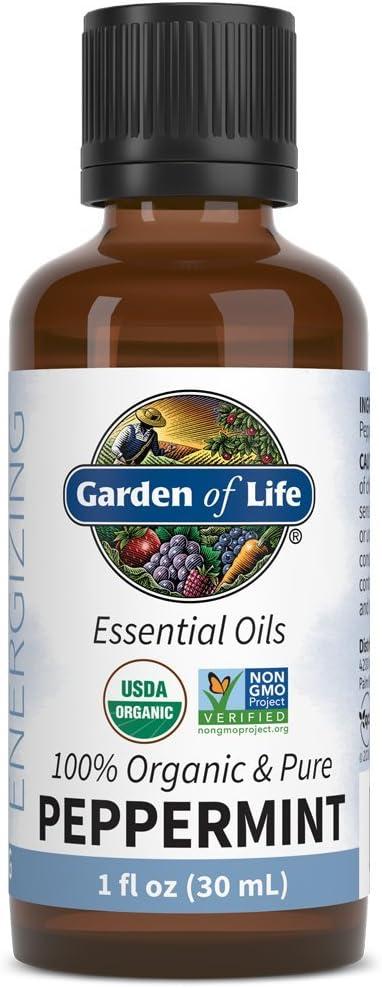 image:imageGarden of Life Essential Oil Peppermint 05 fl oz 15 mL 100 USDA Organic amp Pure Undiluted amp NonGMO for Diffuser Aromatherapy Meditation Energizing Invigorating Refreshing UpliftingPeppermint