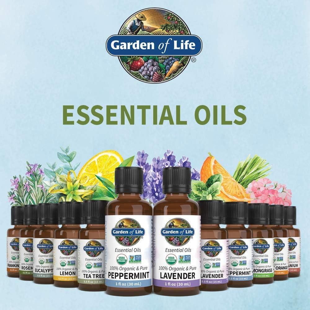 image:imageGarden of Life Essential Oil Rosemary 05 fl oz 15 mL 100 USDA Organic amp Pure Undiluted amp NonGMO for Diffuser Aromatherapy Meditation Energizing Stimulating Refreshing Clarifying