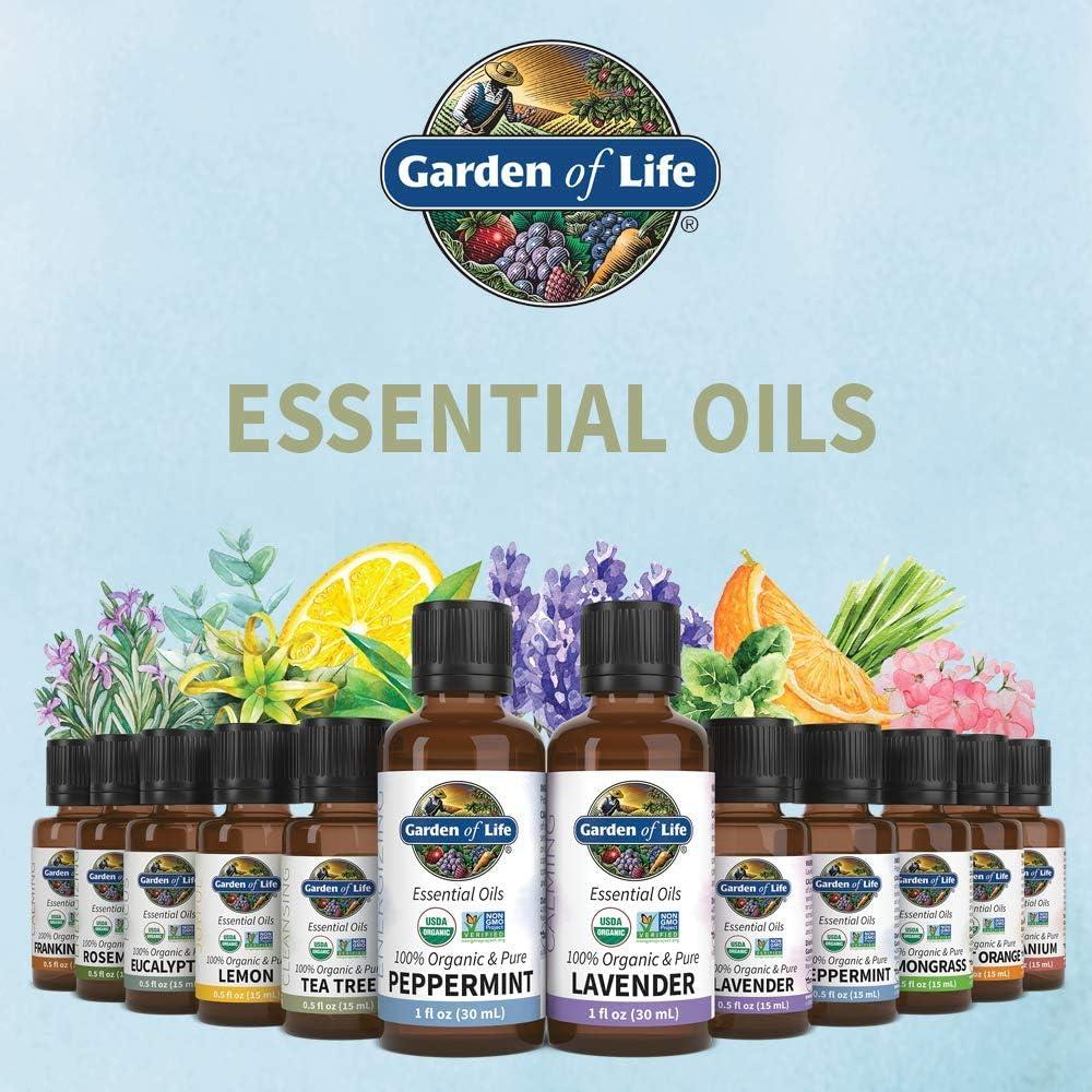 image:imageGarden of Life Essential Oil Tea Tree 05 fl oz 15 mL 100 USDA Organic amp Pure Clean Undiluted amp NonGMO for Diffuser Aromatherapy Medtiation Cleansing Refreshing Purifying