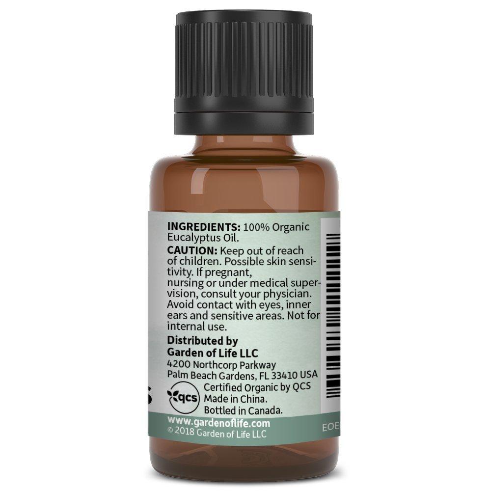 image:imageGarden of Life Essential Oils 100 Organic amp Pure Eucalyptus Essential Oil for Diffuser Aromatherapy Meditation Clarity amp Focus Stimulate Invigorate Refresh 05 fl oz05 Fl Oz Pack of 1