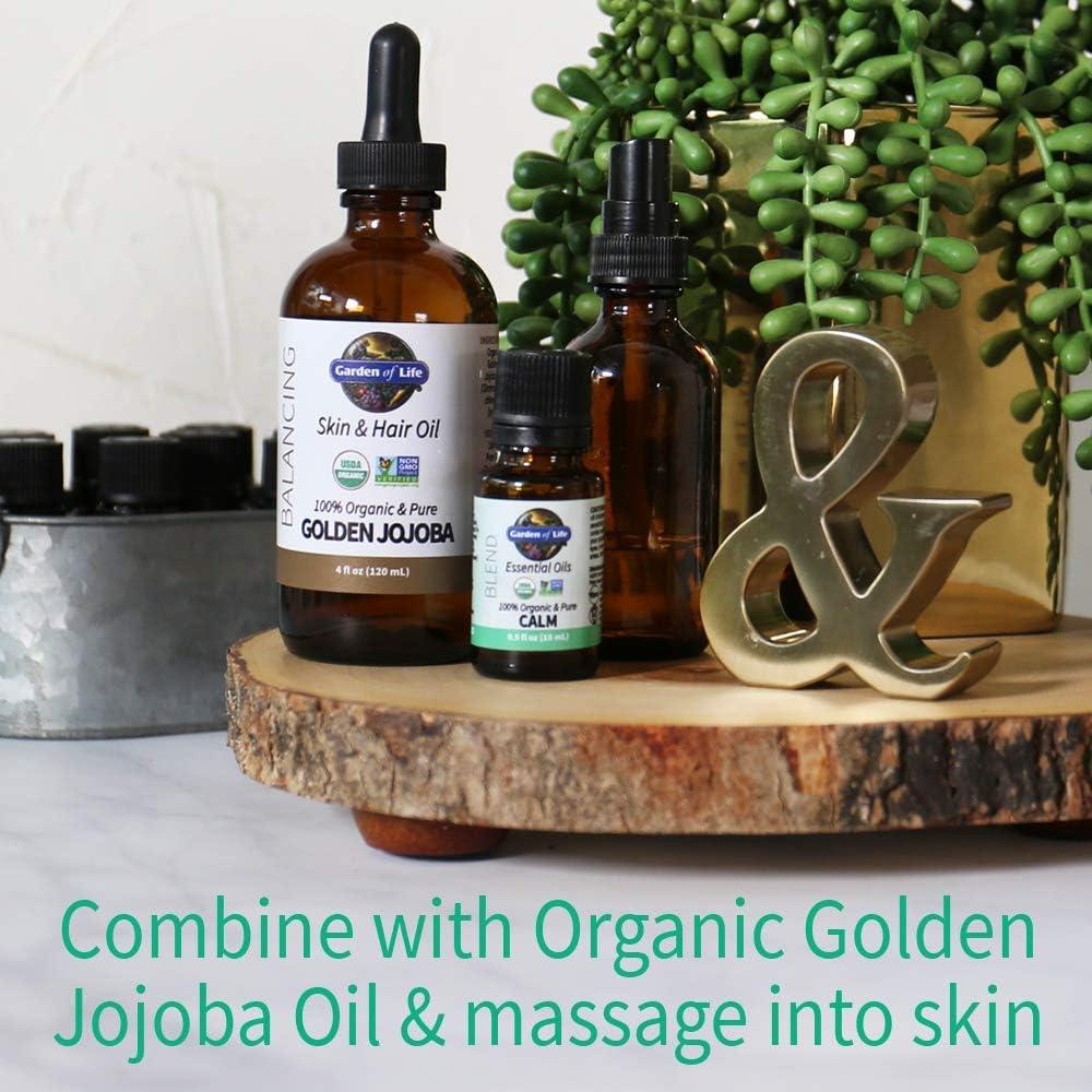 image:imageGarden of Life Essential Oils 100 Organic and Pure Lavender Essential Oil Plus Chamomile amp Fir Balsam Calm Blend for Diffusers Home Skin amp Body Care Calming Relaxing Soothing 05 fl oz