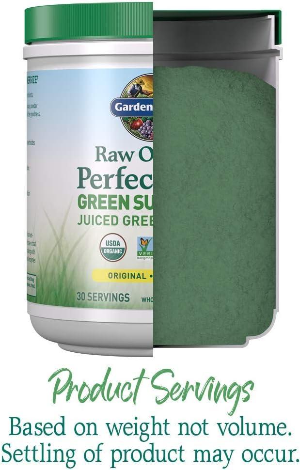 image:imageGarden of Life Raw Organic Perfect Food Green Superfood Juiced Greens Powder Original SteviaFree 30 Servings NonGMO Gluten Free Whole Food Dietary Supplement Alkalize Detoxify EnergizeOriginal