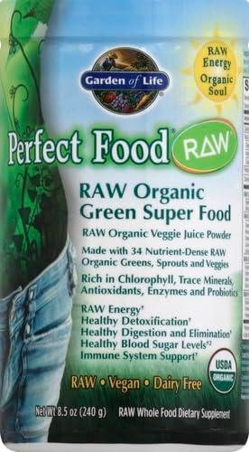 image:imageGarden of Life Raw Organic Perfect Food Green Superfood Juiced Greens Powder Original SteviaFree 30 Servings NonGMO Gluten Free Whole Food Dietary Supplement Alkalize Detoxify EnergizeOriginal