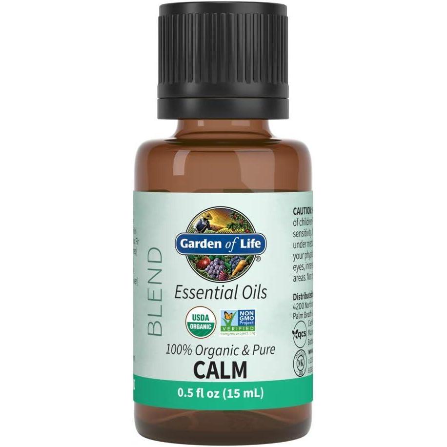 image:imageGarden of Life Essential Oils 100 Organic and Pure Lavender Essential Oil Plus Chamomile amp Fir Balsam  Calm Blend for Diffusers Home Skin amp Body Care Calming Relaxing Soothing 05 fl oz