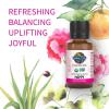 Garden of Life Essential Oils, 100% Organic & Pure Geranium Essential Oil Plus Sweet Orange & Palmarosa – Happy Blend for Diffusers, Home, Skin & Body Care, Refreshing, Balancing, Joyful, 0.5 fl oz(Happy Blend)
