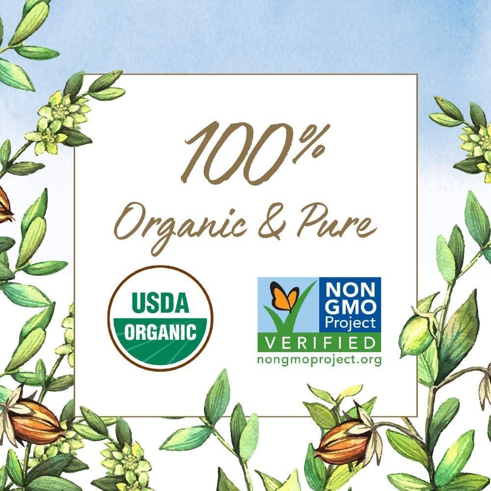 image:imageGarden of Life Jojoba Oil 100 Organic amp Pure Golden Jojoba Oil for Hair Skin and Face Cold Pressed Body Oil Massage or Use as a Carrier Oil for Making Lip Balms amp Body Butters 4 fl