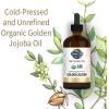 Garden of Life Jojoba Oil 100% Organic & Pure Golden Jojoba Oil for Hair, Skin and Face – Cold Pressed Body Oil, Massage, or Use as a Carrier Oil for Making Lip Balms & Body Butters, 4 fl
